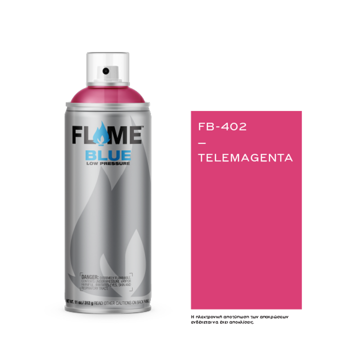 Spray Flame Blue 400ml, Telemagenta